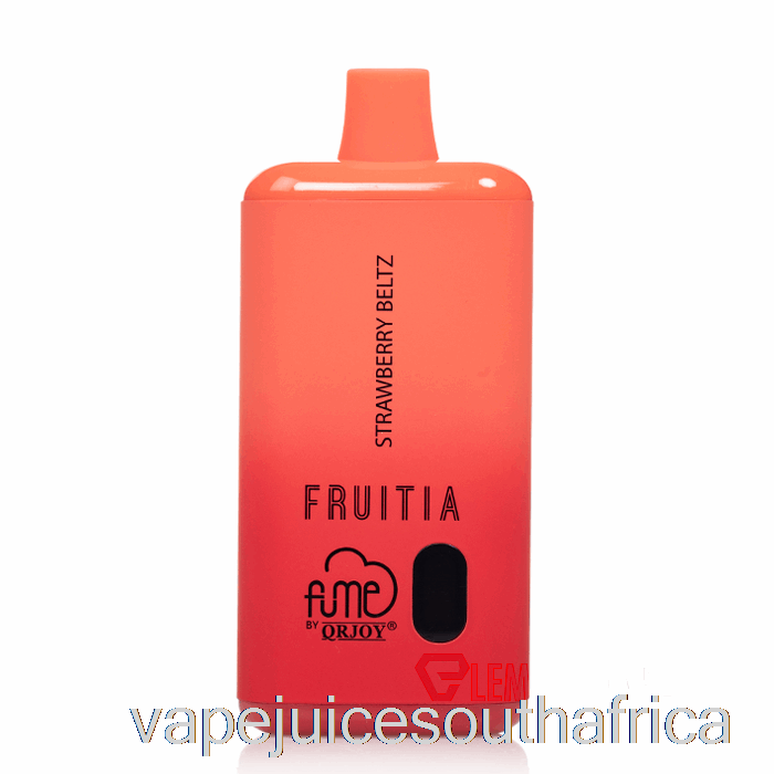 Vape Juice South Africa Fruitia X Fume 8000 Disposable Strawberry Beltz